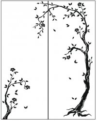 Пескоструйный рисунок Дерево 155
